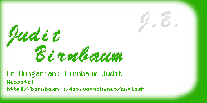 judit birnbaum business card